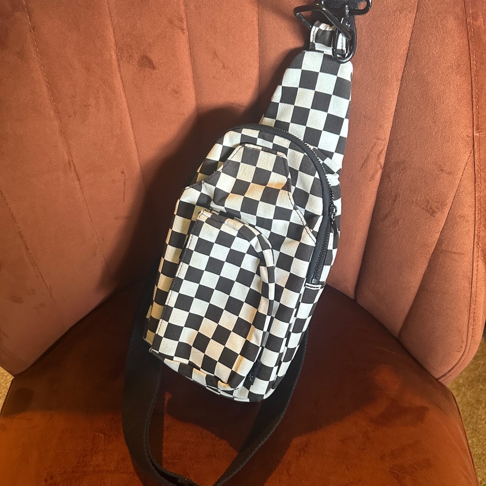Girrlscout Checkered Sling Bag